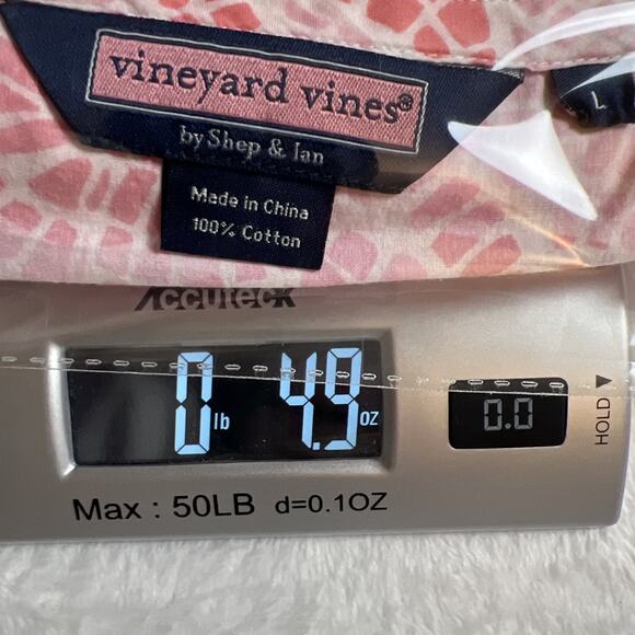 Vineyard Vines Women's Beach Cover Up Dress Size L Pink Resortcore Preppy Boho - Picture 8 of 8